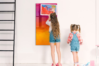 Dry erase board magnetic A colorful board for notes and photos
