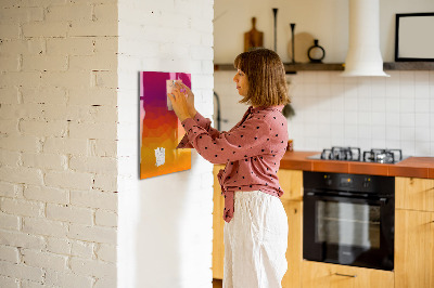 Dry erase board magnetic A colorful board for notes and photos