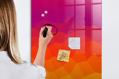 Dry erase board magnetic A colorful board for notes and photos