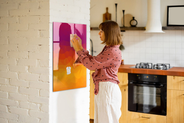 Dry erase board magnetic A colorful board for notes and photos