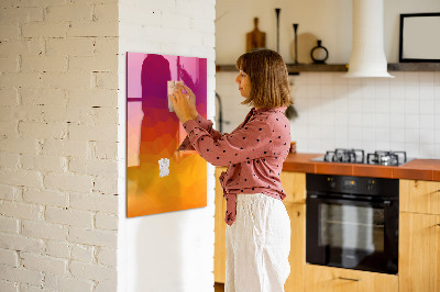 Dry erase board magnetic A colorful board for notes and photos