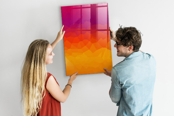 Dry erase board magnetic A colorful board for notes and photos