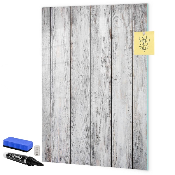 Magnetic dry erase board A board for pinning photos and notes