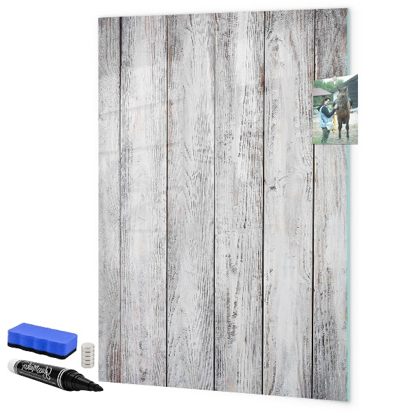 Magnetic dry erase board A board for pinning photos and notes