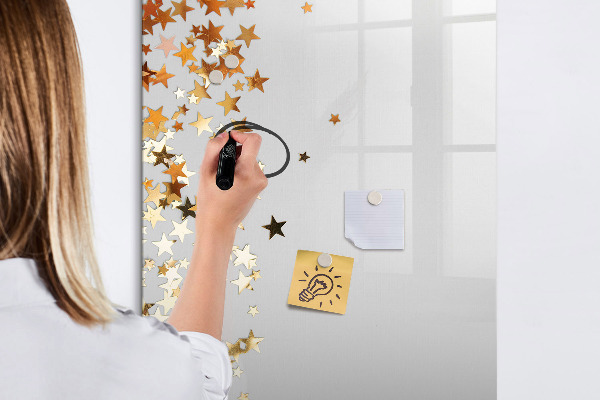 Dry erase board magnetic Creative board for photos and notes