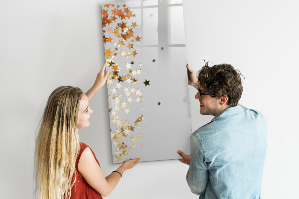 Dry erase board magnetic Creative board for photos and notes