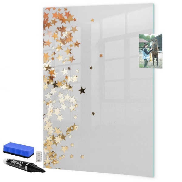 Dry erase board magnetic Creative board for photos and notes