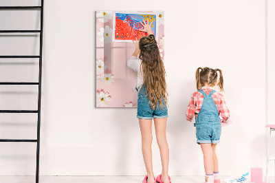 Magnetic dry erase board Creative board for notes and photos
