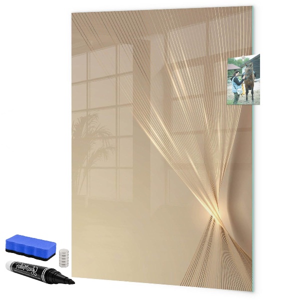 Magnetic dry erase board Modern photo display board