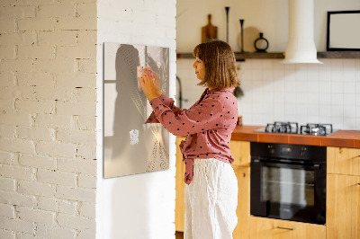 Magnetic dry erase board Modern photo display board