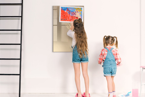 Magnetic dry erase board Modern photo display board