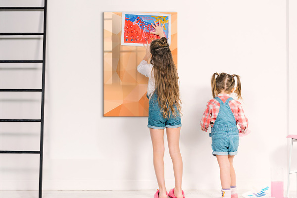 Dry erase board magnetic A colorful board for photos and notes