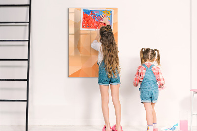 Dry erase board magnetic A colorful board for photos and notes