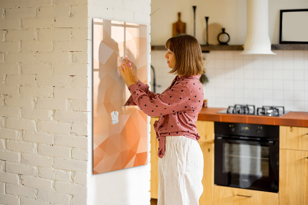 Dry erase board magnetic A colorful board for photos and notes