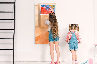 Dry erase board magnetic A colorful board for photos and notes