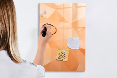 Dry erase board magnetic A colorful board for photos and notes