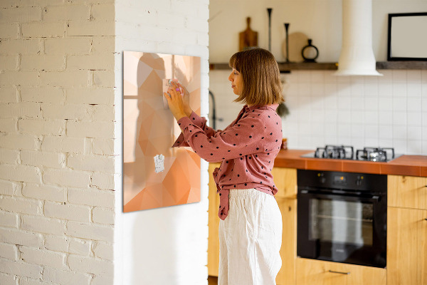 Dry erase board magnetic A colorful board for photos and notes