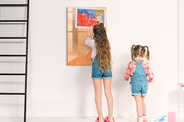 Dry erase board magnetic A colorful board for photos and notes