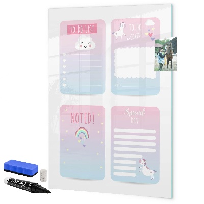 Magnetic dry erase board Planning with joy and creativity