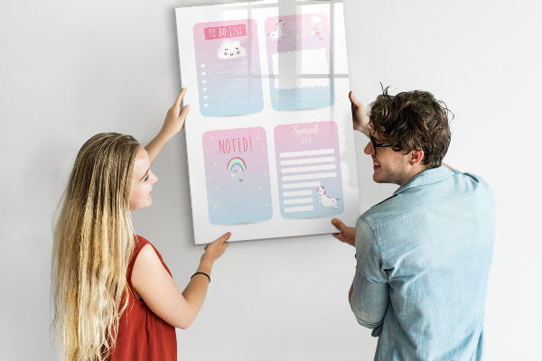 Magnetic dry erase board Planning with joy and creativity