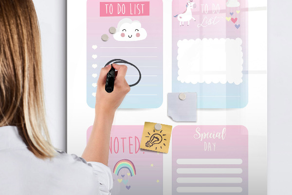 Magnetic dry erase board Planning with joy and creativity