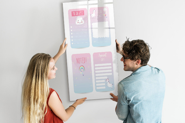 Magnetic dry erase board Planning with joy and creativity