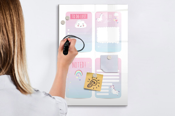 Magnetic dry erase board Planning with joy and creativity