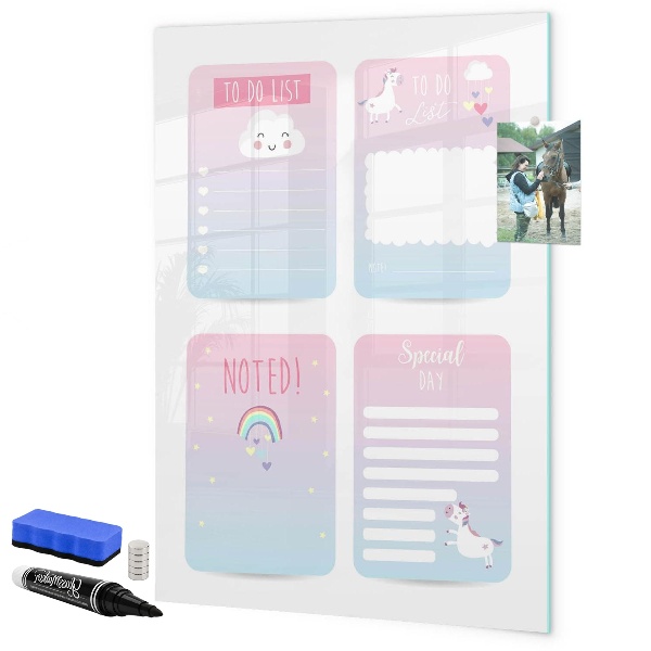Magnetic dry erase board Planning with joy and creativity