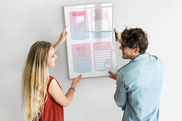 Magnetic dry erase board Planning with joy and creativity