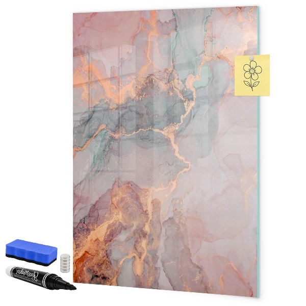 Dry erase board magnetic A stylish board for notes and photos