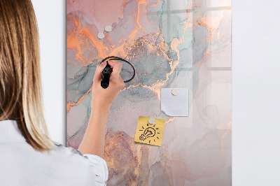 Dry erase board magnetic A stylish board for notes and photos
