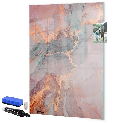 Dry erase board magnetic A stylish board for notes and photos