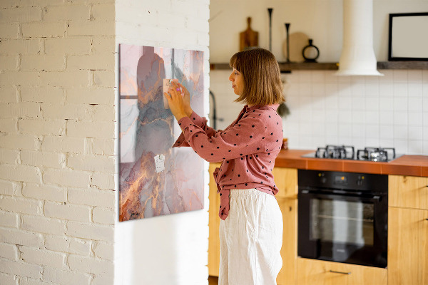 Dry erase board magnetic A stylish board for notes and photos