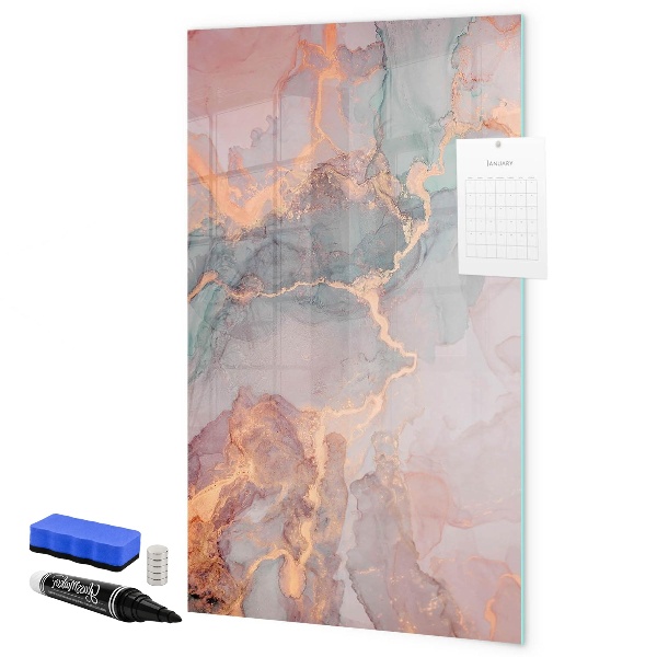 Dry erase board magnetic A stylish board for notes and photos