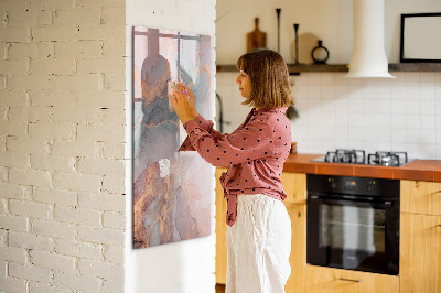 Dry erase board magnetic A stylish board for notes and photos