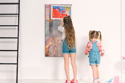 Dry erase board magnetic A stylish board for notes and photos