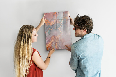 Dry erase board magnetic A stylish board for notes and photos