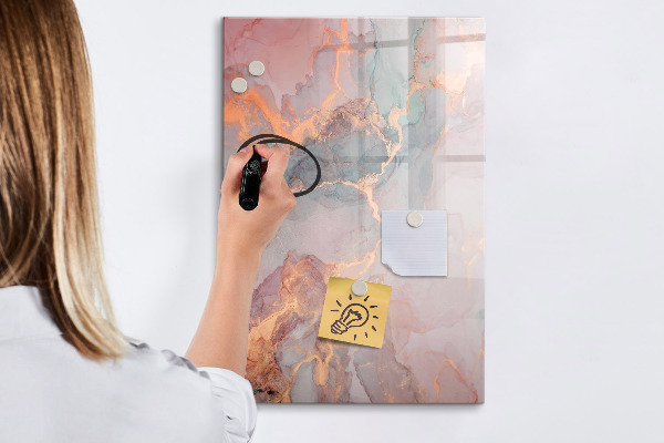 Dry erase board magnetic A stylish board for notes and photos