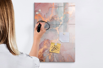 Dry erase board magnetic A stylish board for notes and photos