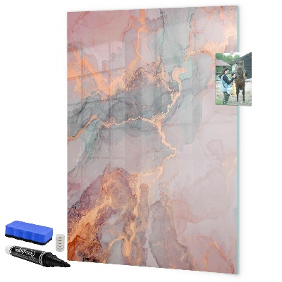 Dry erase board magnetic A stylish board for notes and photos