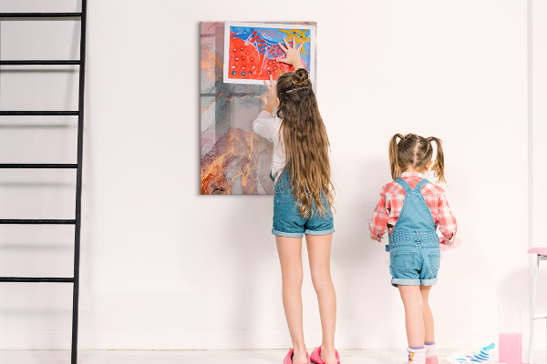 Dry erase board magnetic A stylish board for notes and photos