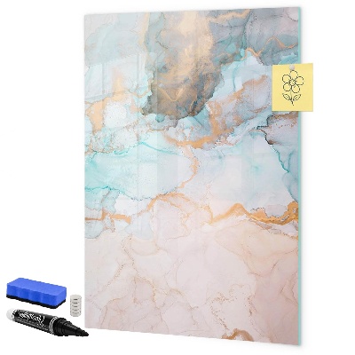 Magnetic dry erase board A colorful board for presenting photos