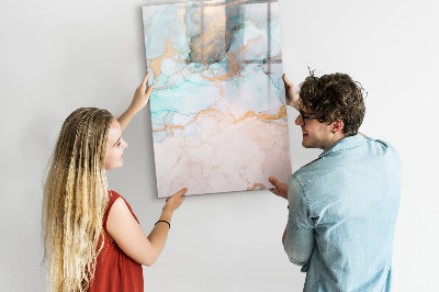 Magnetic dry erase board A colorful board for presenting photos