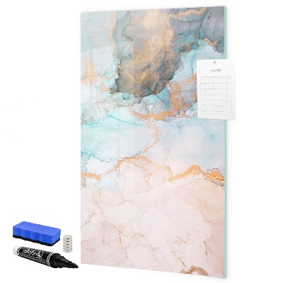 Magnetic dry erase board A colorful board for presenting photos