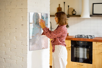Magnetic dry erase board A colorful board for presenting photos