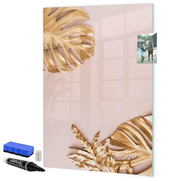 Magnetic dry erase board A stylish board for notes and photos