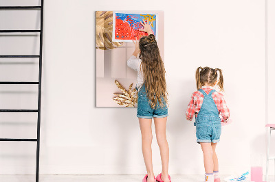 Magnetic dry erase board A stylish board for notes and photos