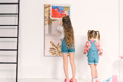 Magnetic dry erase board A stylish board for notes and photos