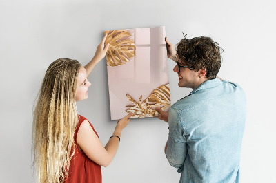 Magnetic dry erase board A stylish board for notes and photos