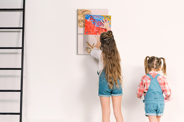 Magnetic dry erase board A stylish board for notes and photos